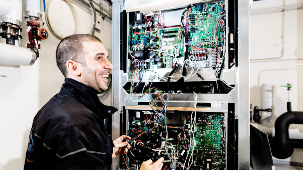 Climapac servicetekniker på platsbesök